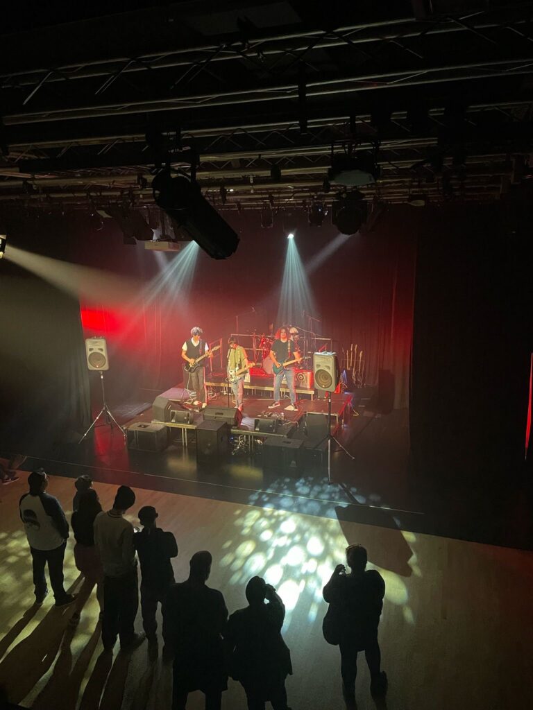 A band playing on stage